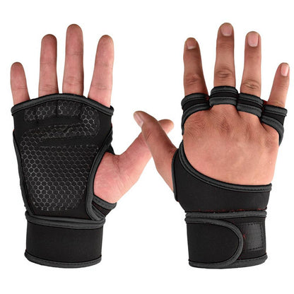 Fitness Sports Body Building Gymnastics Grips Gym Hand Palm Protector Gloves