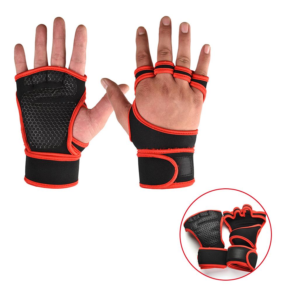 Fitness Sports Body Building Gymnastics Grips Gym Hand Palm Protector Gloves