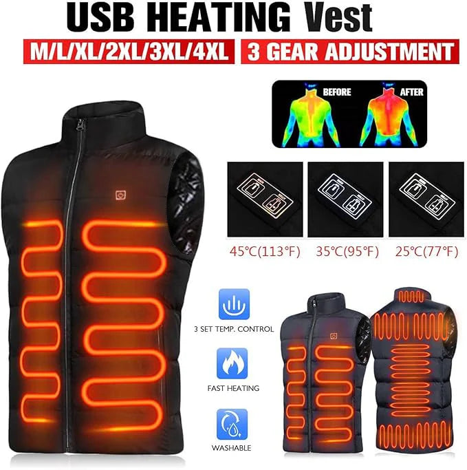 LAST DAY 40% OFF - 🎁 Dazzlesport™ New Unisex Warming Heated Vest