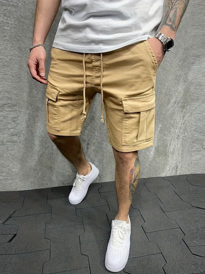 DazzleSport Casual Stretch Loose Cargo Shorts