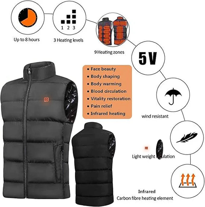 LAST DAY 40% OFF - 🎁 Dazzlesport™ New Unisex Warming Heated Vest