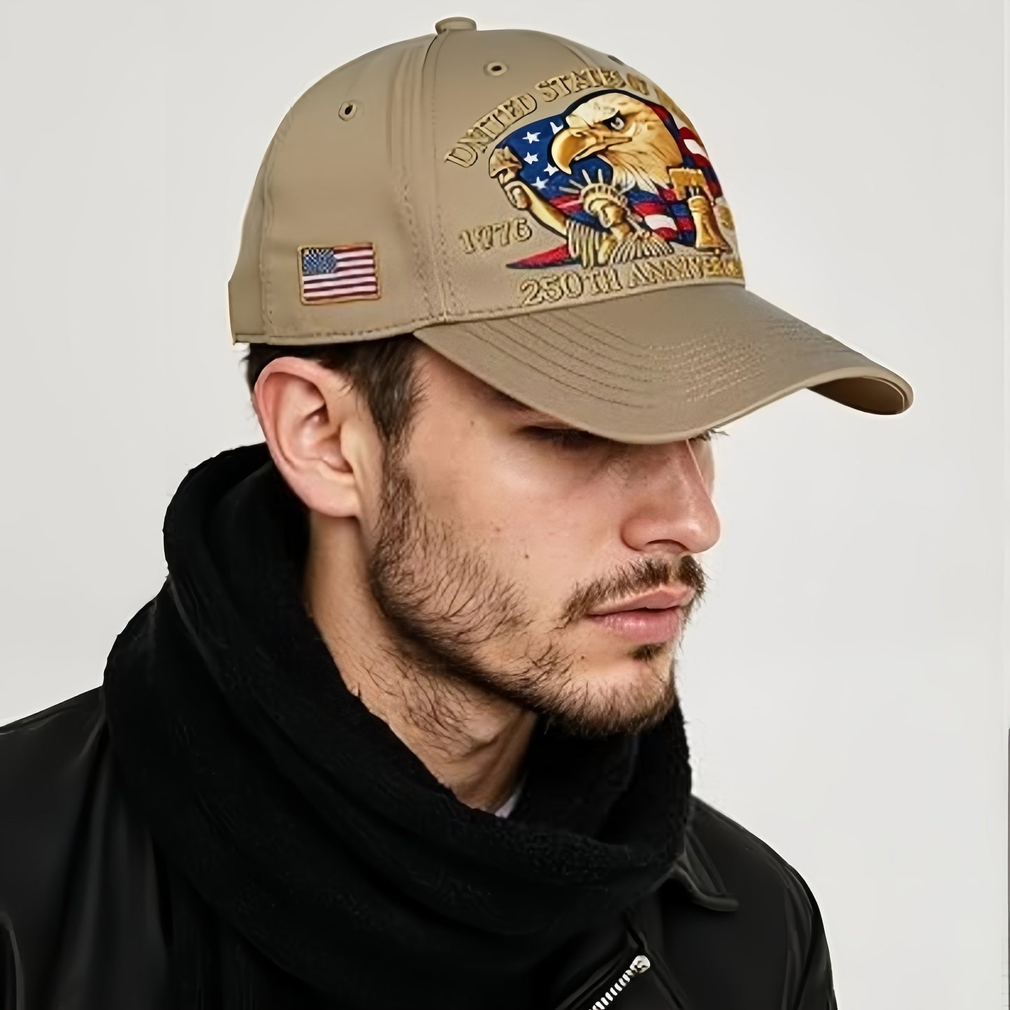 United States 250th Anniversary Eagle Patriotic Baseball Cap TT