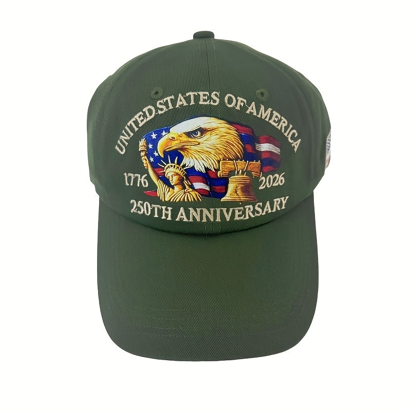 United States 250th Anniversary Eagle Patriotic Baseball Cap TT