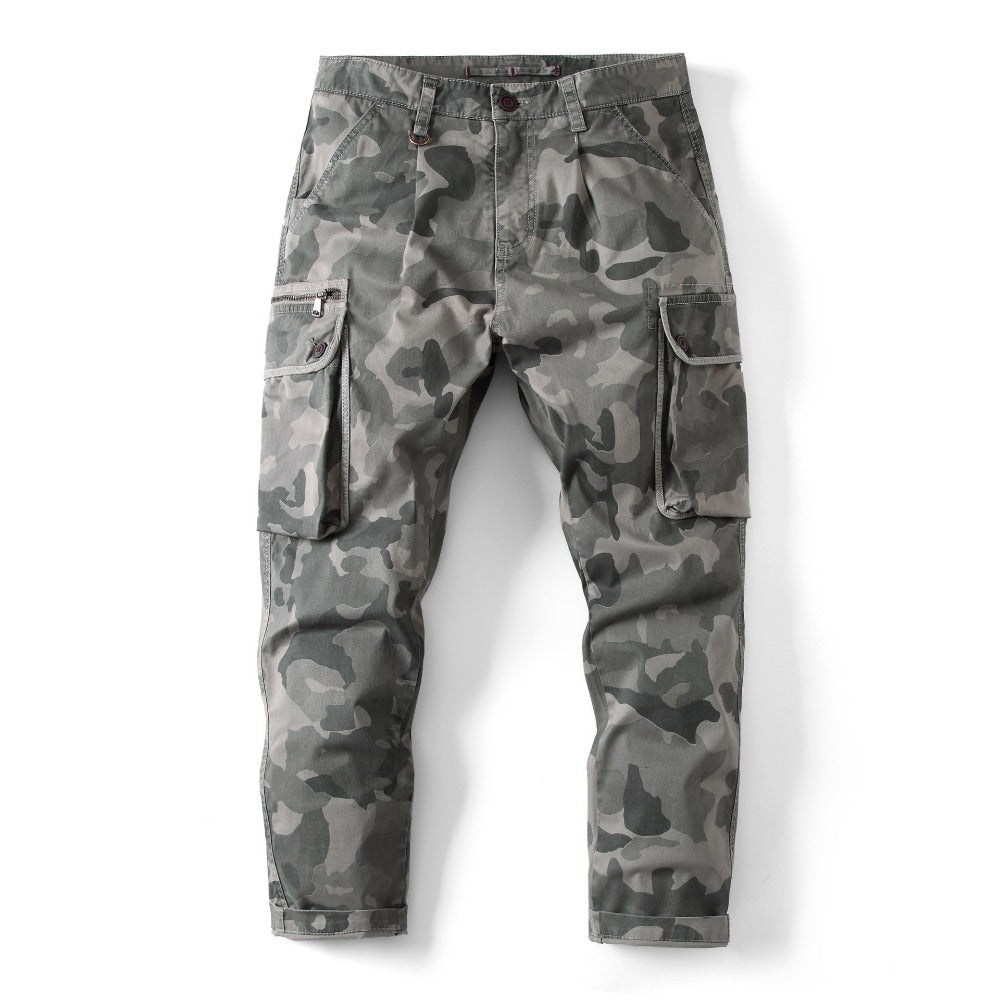 DazzleSport New Autumn and Winter Men's Loose Camouflage Multi-pocket Pants