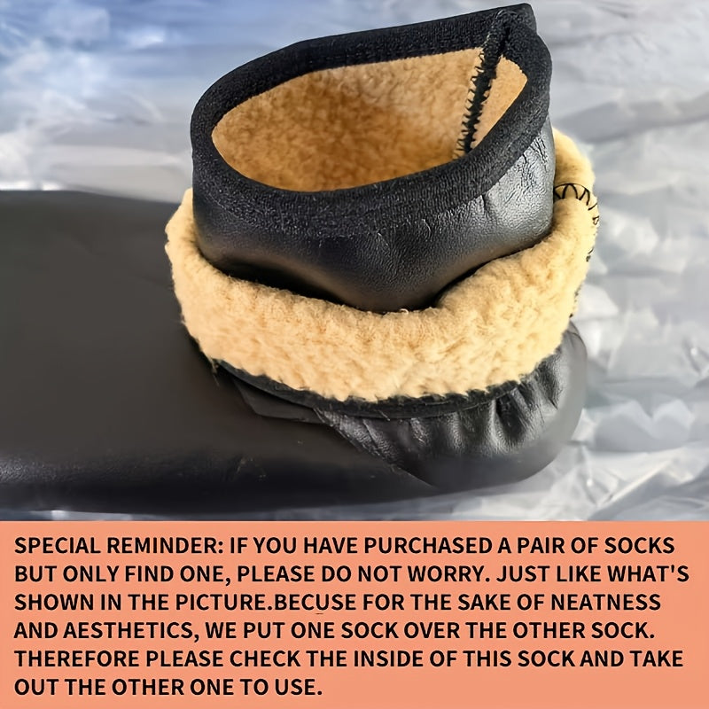 Unisex Winter Outdoor Sports Warm Socks, Thick Velvet Indoor Floor Socks