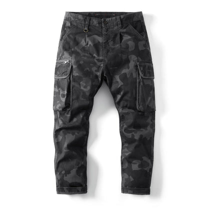 DazzleSport New Autumn and Winter Men's Loose Camouflage Multi-pocket Pants