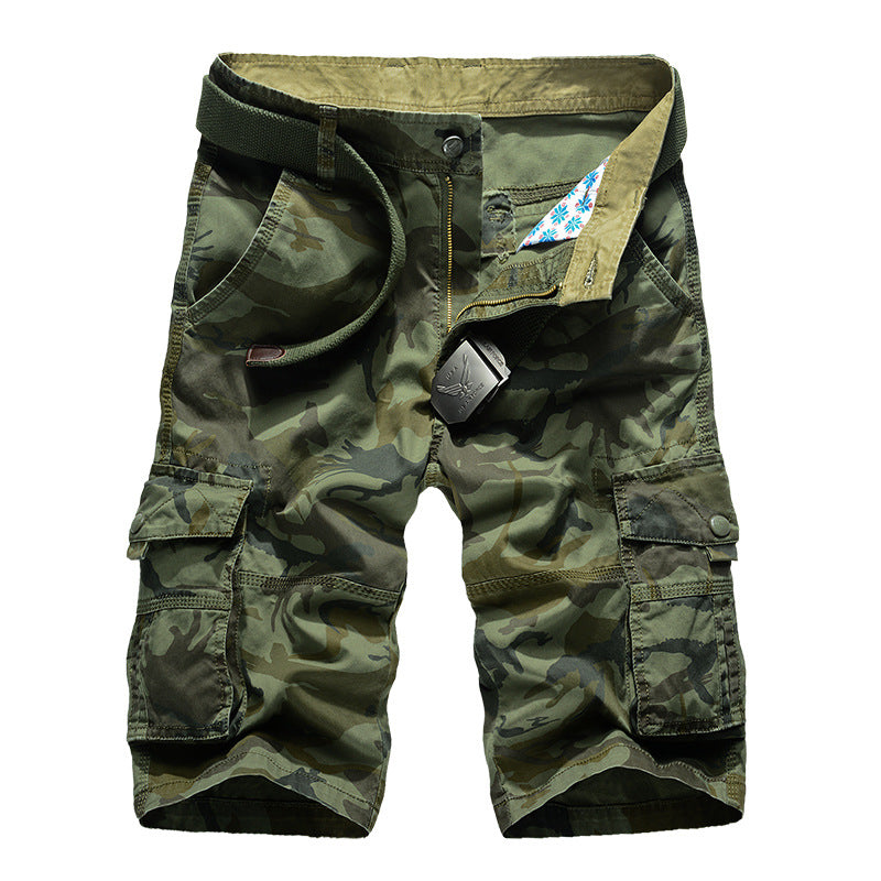 DazzleSport Casual Cotton Camo Multi-pocket Men Shorts