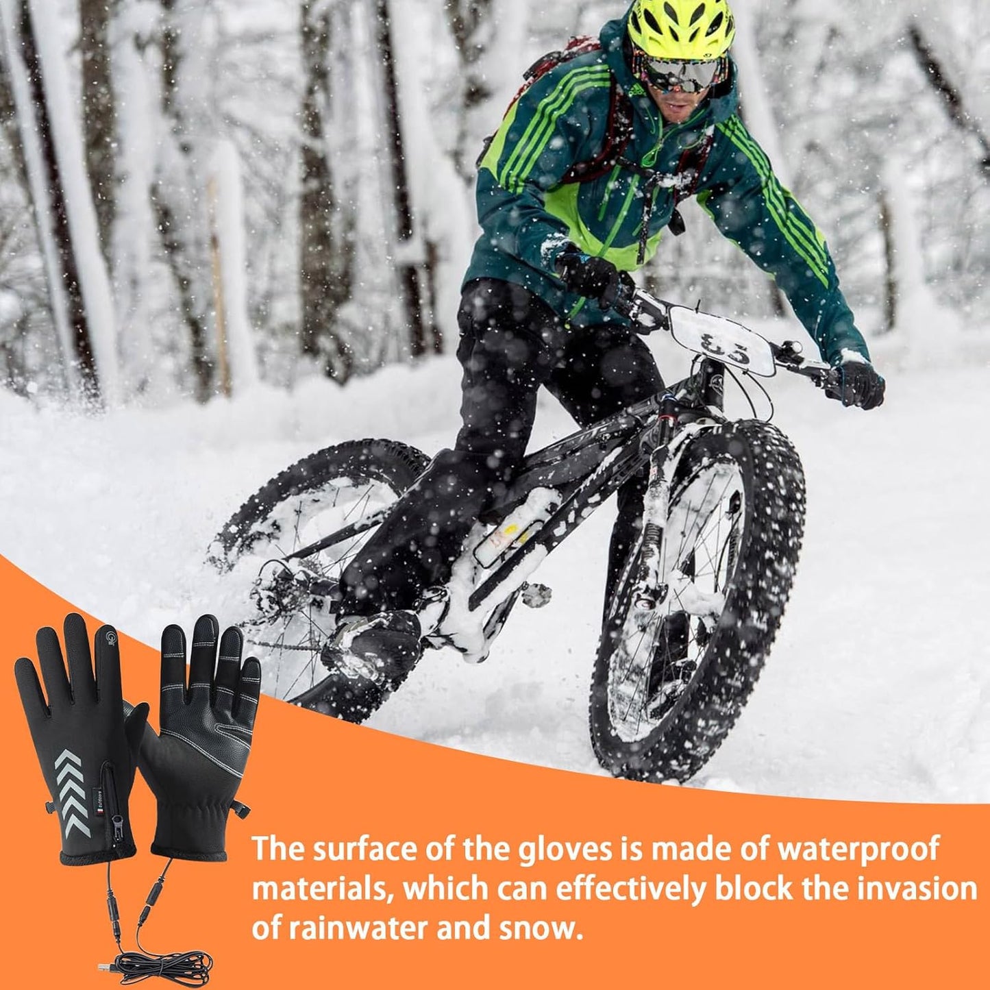 Dazzlesport™ Winter USB Heated Warm Gloves