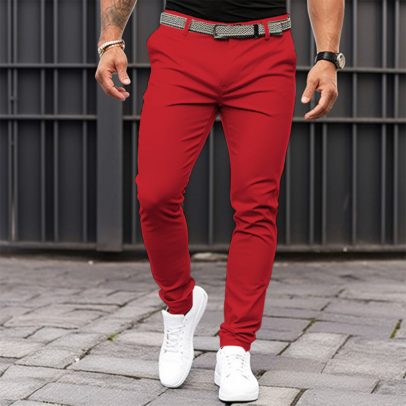 DazzleSport Loose Solid Color Trousers