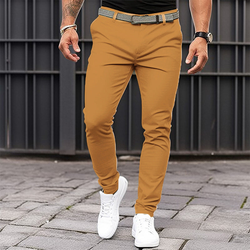 DazzleSport Loose Solid Color Trousers