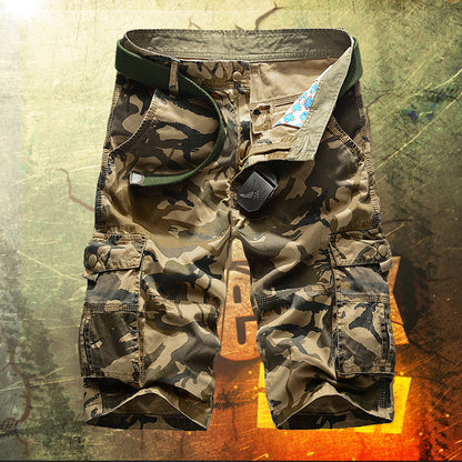 DazzleSport Casual Cotton Camo Multi-pocket Men Shorts