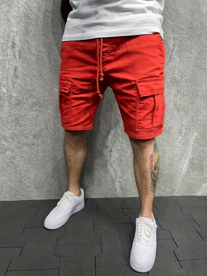 DazzleSport Casual Stretch Loose Cargo Shorts