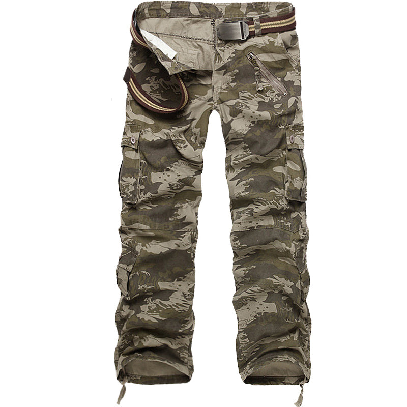 DazzleSport Cargo Camouflage Baggy Pants for Work and Outdoor Travel