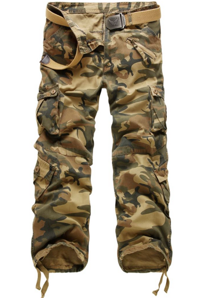 DazzleSport Cargo Camouflage Baggy Pants for Work and Outdoor Travel