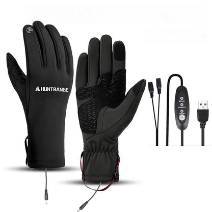 Dazzlesport™ Outdoor Fashion Heated Gloves Windproof and Waterproof with Plus Velvet