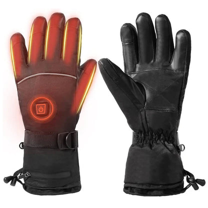 Dazzlesport™ Leather Rechargeable Heated Gloves