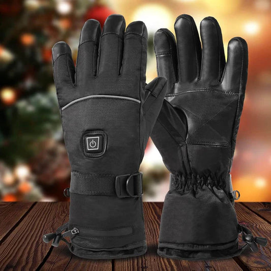 Dazzlesport™ Leather Rechargeable Heated Gloves