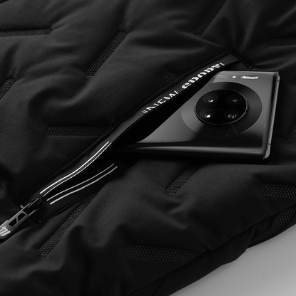 Warm Casual Male Lambswool Vest with Stand Collar