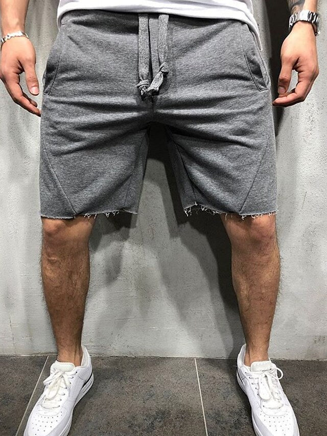 Men's Elastic Waist Shorts (Denim)